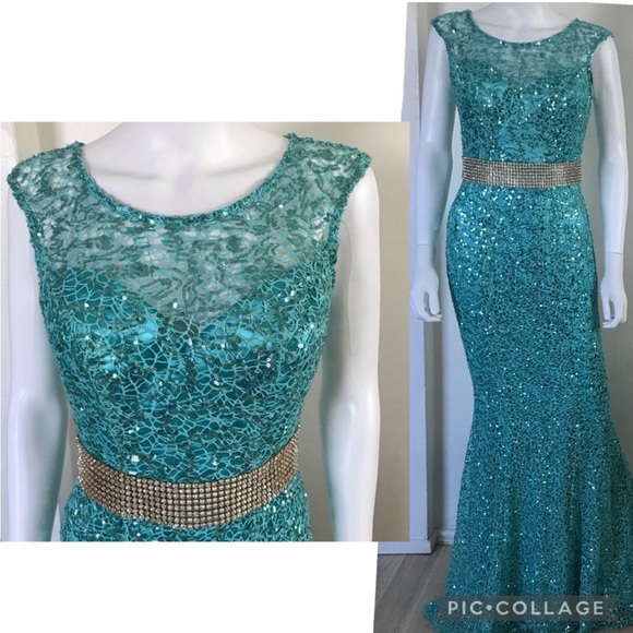 SALE💥New Sequins Prom Dress Mermaid Full-Lenght Formal Special‎ Occasion Gown - Picture 1 of 8